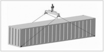 Траверса для подъема контейнера за нижние фитинги (1 точка)