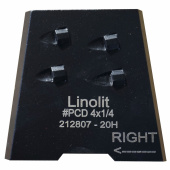 Франкфурт алмазный "КОГОТЬ" Linolit® #PCD4*1/4 MB_LN RIGHT
