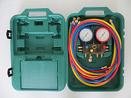 Четырехвентильный манометрический коллектор Refco M4-3-DELUXE-DS-CLIM