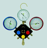 Трехходовые манометрические коллекторы Refco M3-3-DELUXE