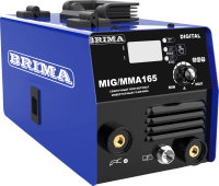 Сварочный ПОЛУАВТОМАТ MIG/MMA-165 DIGITAL "BRIMA" с катушкой флюсовой проволоки