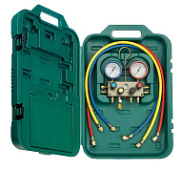 Четырехвентильный манометрический коллектор Refco M4-3-DELUXE-DS-R410A