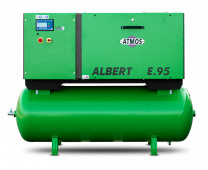 Винтовой компрессор Atmos Albert E 95-10-KRD с ресивером и осушителем